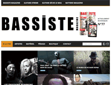 Tablet Screenshot of bassistemagazine.com